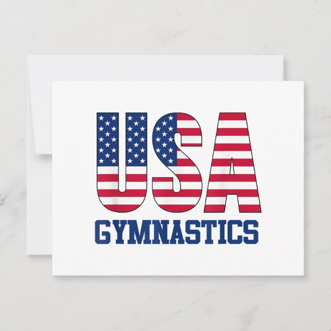 Estados Unidos: Deportes de gimnasia con bandera e (Anverso)