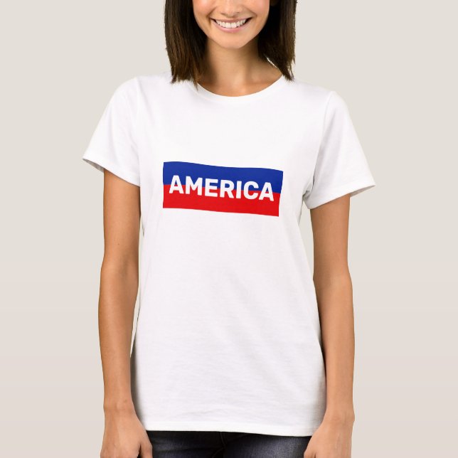 Estados Unidos en la camiseta de las franjas azul  (Anverso)