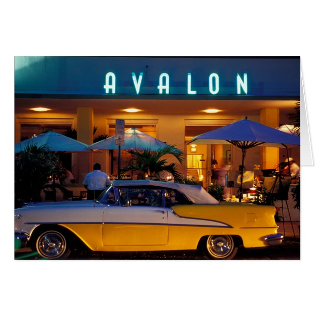 Estados Unidos, FL, Miami, South Beach por la noch (Anverso (Horizontal))