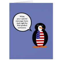 Estados Unidos hablando a la Sra. Penguin personal