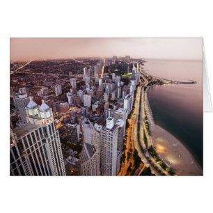 Estados Unidos, Illinois, Chicago, Vista aérea del