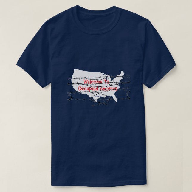 Estados Unidos ocupado - Una camiseta de MisterP (Diseño del anverso)