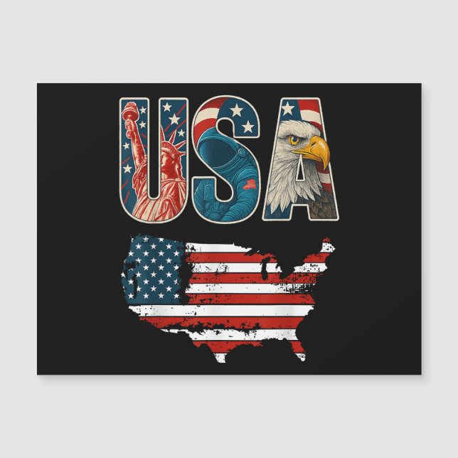 Estados Unidos Patriótico 4 de julio Bandera de Es (Anverso)