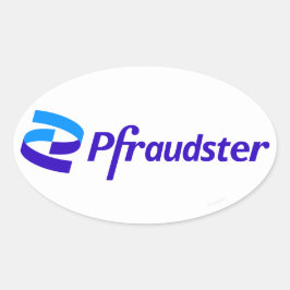 Estafador - Pegatinas de parodias con el logotipo 
