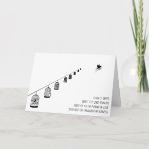 "Estalle tarjeta de Baha'i de thy jaula en partes"