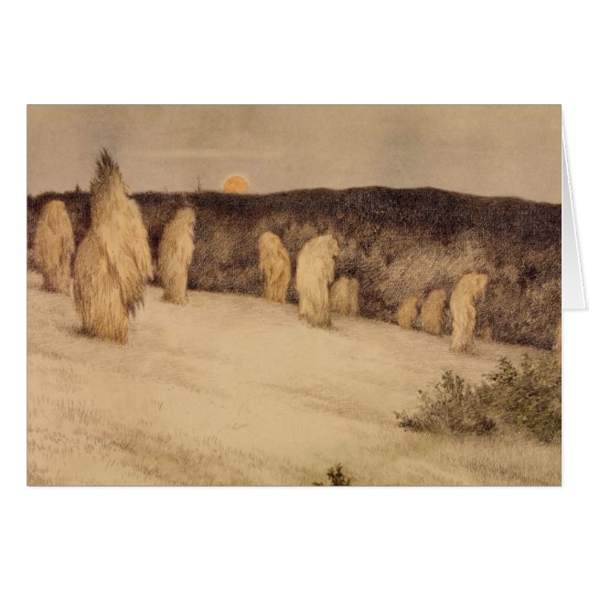 Estalles de grano a la luz de la luna (Anverso (Horizontal))