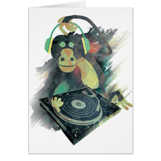 Estallido animal del disco de DJ de la música del
