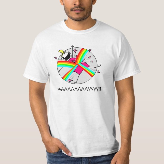 Estallido con la camiseta de los arco iris (Anverso)