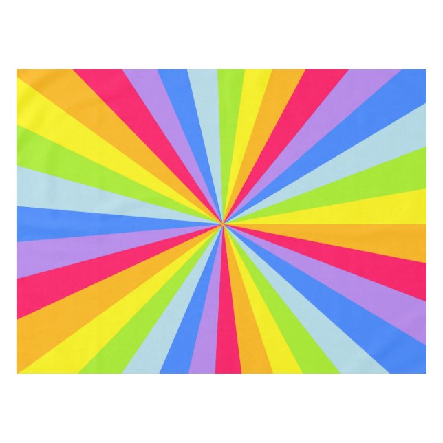 Estallido del arcoiris del mantel (Frente (Horizontal))