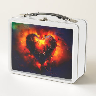 Estallido dramático del corazón de fuego
