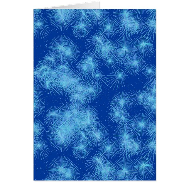 Estallidos de cristal de hielo, fondo azul (Frente)