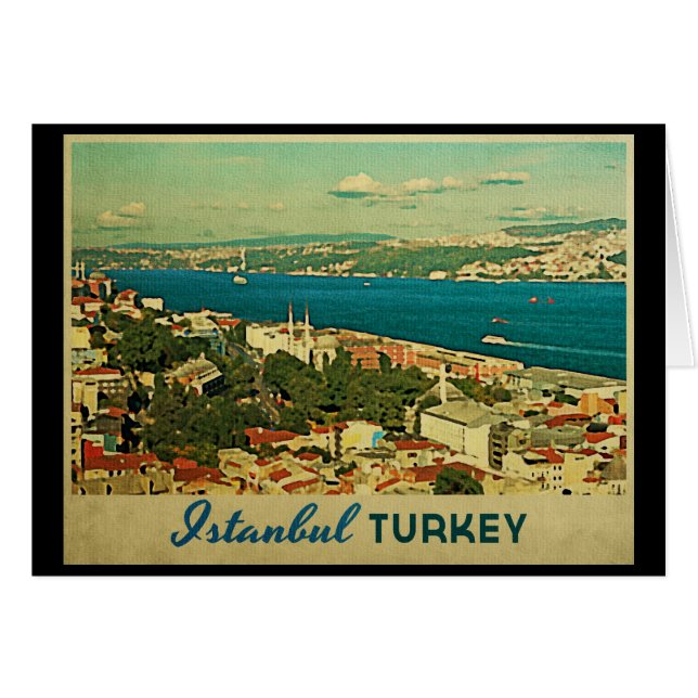 Estambul Turquía vintage (Anverso (Horizontal))