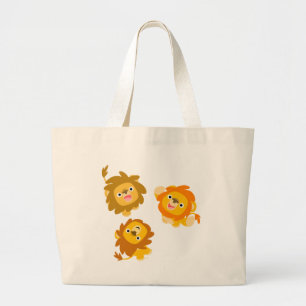 "¡Estamos aquí!" Bolsa de leones Personalizado lin