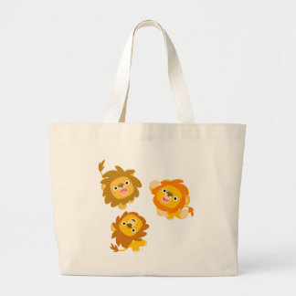 "¡Estamos aquí!" Bolsa de leones Personalizado lin