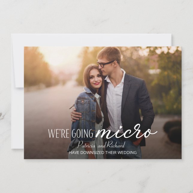 Estamos Bajando a Micro Anuncio de Boda (Anverso)