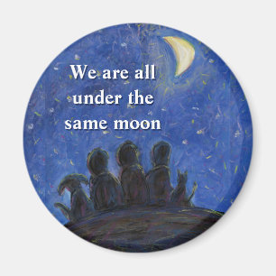 Estamos bajo los mismos imanes de arte de la luna