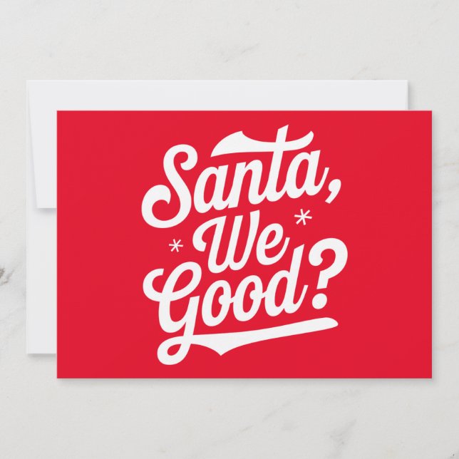 ¿Estamos bien, Santa? Regalo de Navidad para él pa (Anverso)