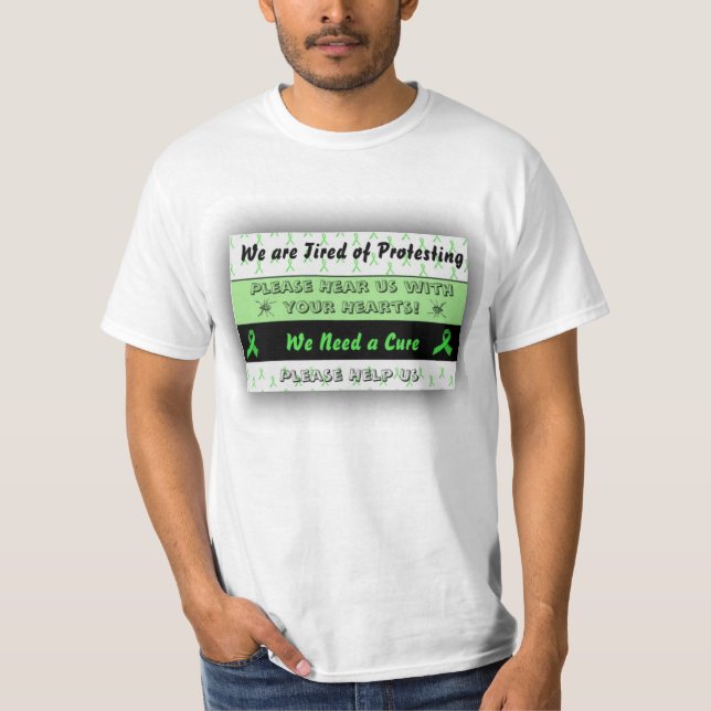 Estamos cansados de protestar contra la camiseta d (Anverso)