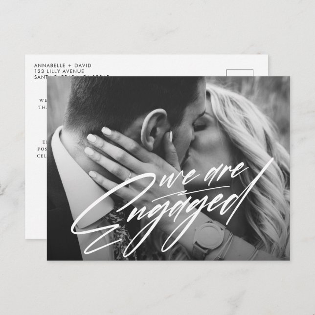 Estamos comprometidos | Anuncio de compromiso con  (Anverso / Reverso)