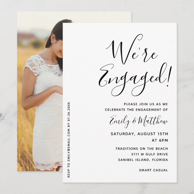 Estamos comprometidos con la fiesta de compromiso  (Anverso / Reverso)