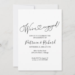 Estamos comprometidos Tarjetas de invitación a la