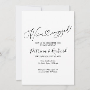 Estamos comprometidos Tarjetas de invitación a la 