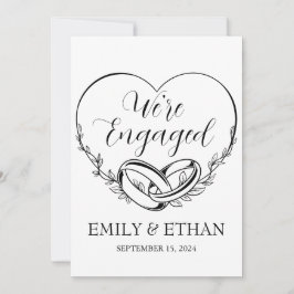 Estamos comprometidos tarjetas de invitación de co