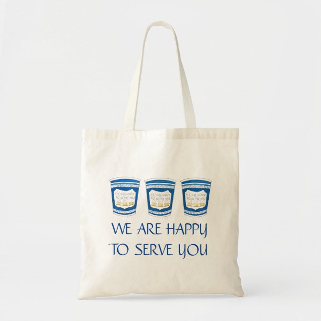 Estamos Contentos De Servirle Bolsa De La Copa De  (Frente)