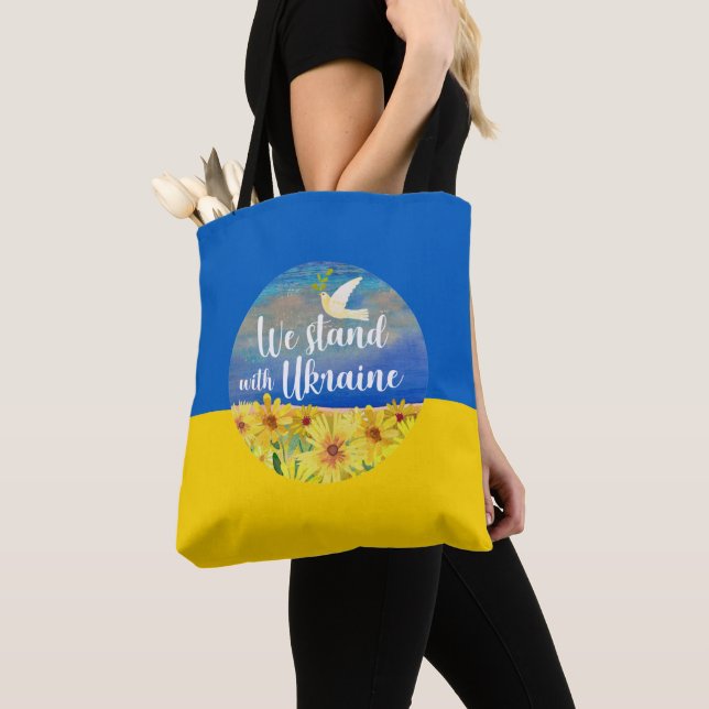 ESTAMOS DE PIE CON LA Bolsa De Tote DE UCRANIA (Detalle)
