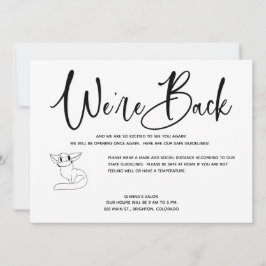 Estamos de vuelta la invitación