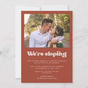 Estamos eludiendo la elegante invitación Terracota