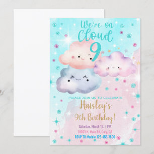 Estamos en la invitación del noveno chica de Cloud