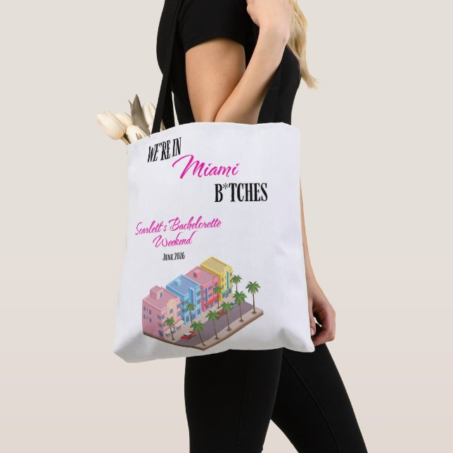 Estamos en Miami Perra Bolsa de mano (Detalle)