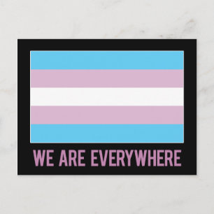 Estamos en todas partes postal (transgénero)