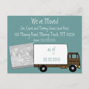 Estamos mudando tarjetas de Invitación (con foto d