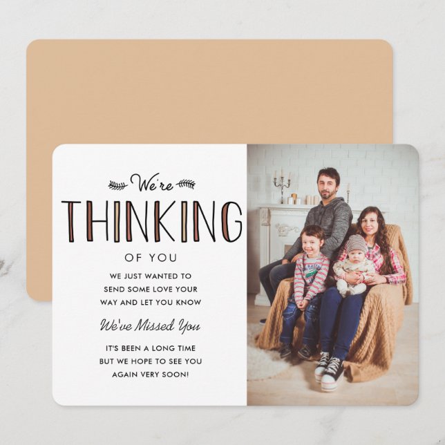 Estamos pensando en ti (Anverso / Reverso)