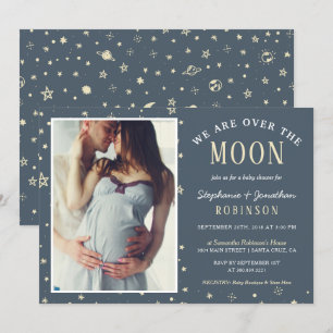 Estamos Sobre La Invitación De Baby Shower Fotográ