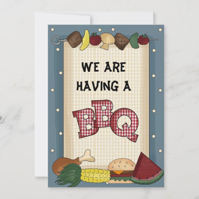 Estamos Teniendo Una Invitación A BBQ (Anverso)
