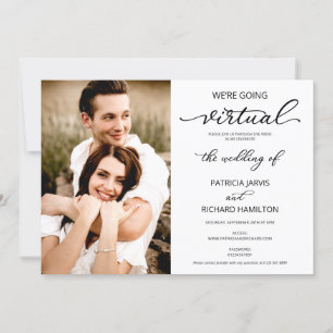 Estamos yendo a Invitación de Foto de Boda Social 