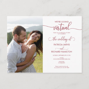Estamos yendo virtual Invitación de boda en línea