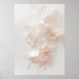 Estampa de arte abstracto floral rosa rubor | Péta