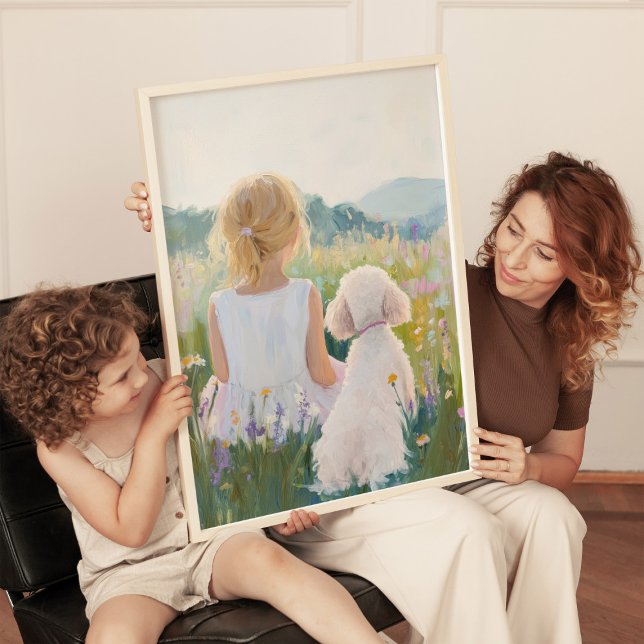 Estampa de arte de niña y perro grand millennial c (Subido por el creador)