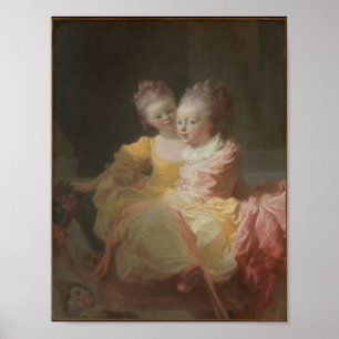 Estampa de arte de Niño durmiendo de Fragonard & G