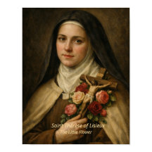 Estampa de arte de Santa Teresa de Lisieux