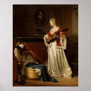 Estampa de arte Niño durmiendo de Fragonard & Géra