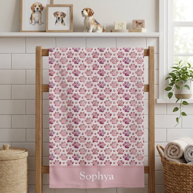 Estampa De Huella Personalizada Rosa Pastel (Subido por el creador)