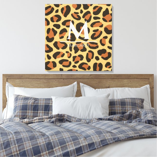 Estampa de lienzo estirado con monograma de guepar (Insitu(Dormitorio))