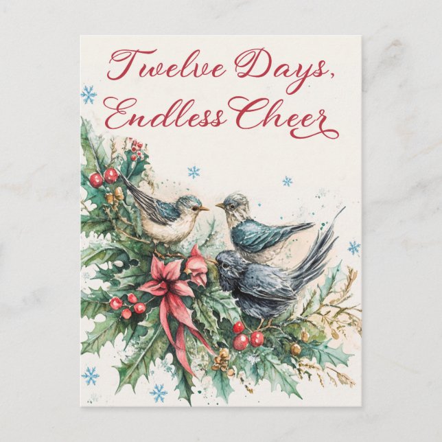 Estampa de los Doce Días de Navidad (Anverso)