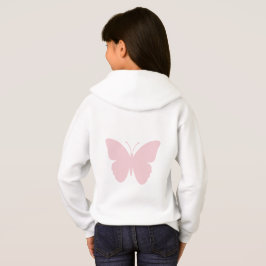 Estampa de mariposa rosa en la parte posterior Niñ