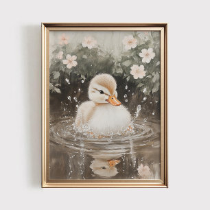 Estampa de patito, Arte de pared imprimible para c